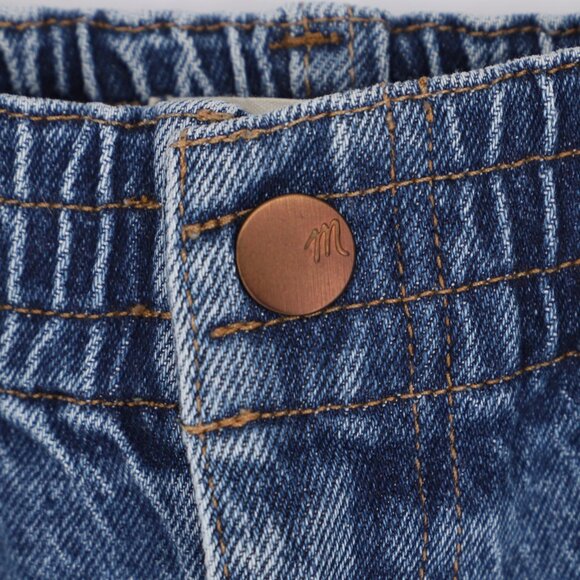 MADEWELL Pull-On Balloon Jeans in Morningside Wash Tencel Denim Size S - Picture 7 of 11